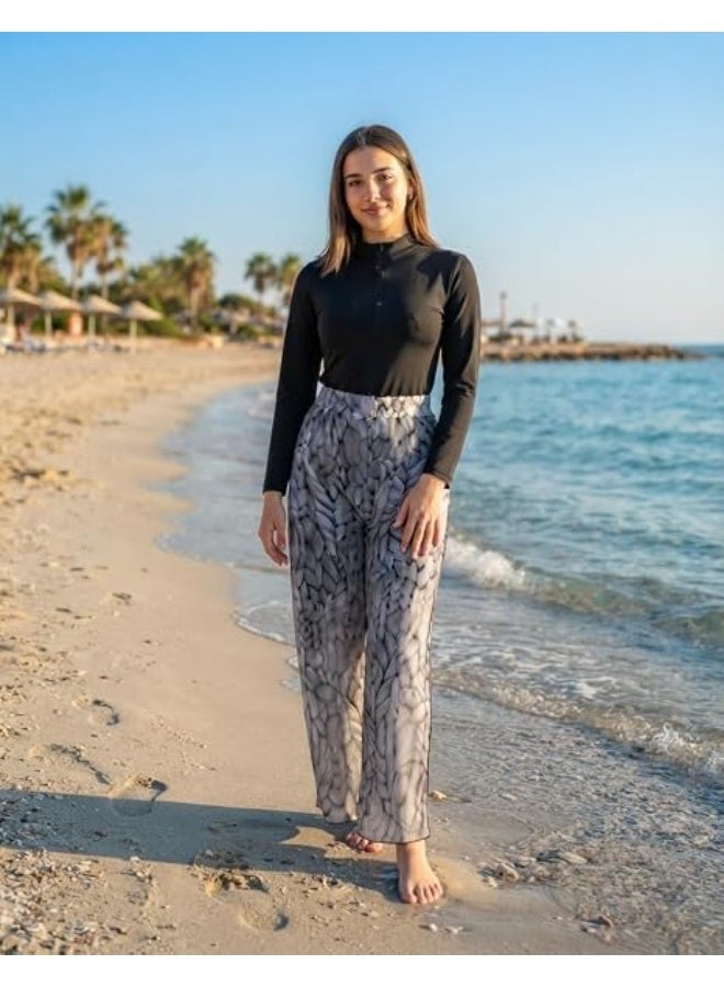 بوركيني حريمي – مايوه سباحة مريح مناسب للشاطئ والأنشطة المائية ( كود 532 ) - Image 2