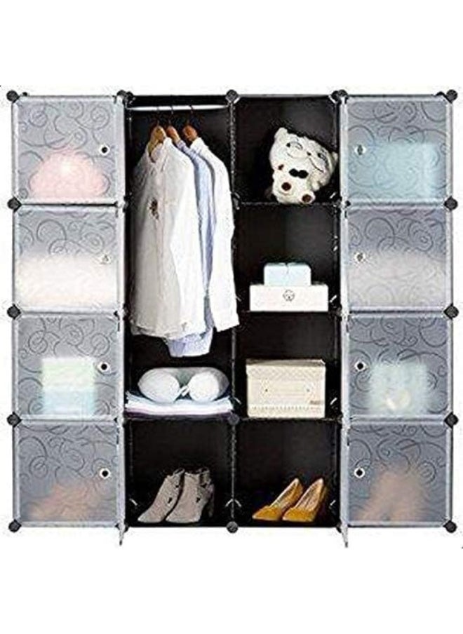 Generic 16 Cube Storage Cupboard Cabinet Wardrobe (BLACK)  - Image 5