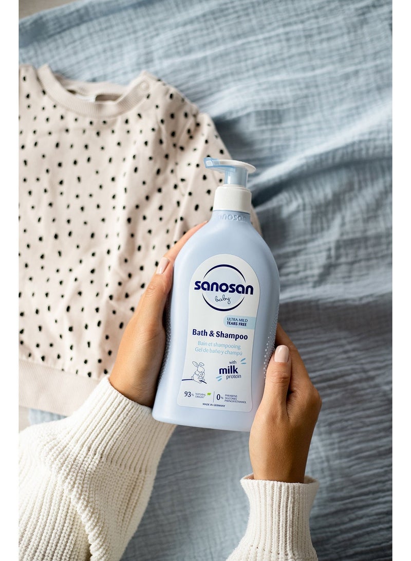 sanosan Baby Bath & Shampoo 200ml - Image 2