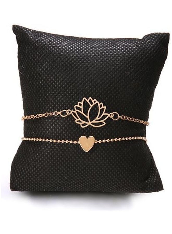 NIBEMINENT 2-Piece Lotus Love Fashion Bracelets  - Image 3