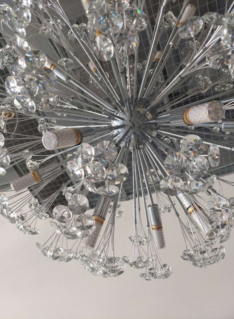 Visionary High-Quality Clear Crystal Chrome Living Room Bedroom Hotel Restaurant Decorative Crystal Chandelier Pendant Light - Image 5
