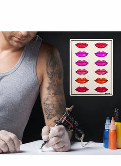 Excefore Lip Practice Skin, 6 Sheets Microblading Skin Fake Skins Silicone Makeup Supplies  - Image 4