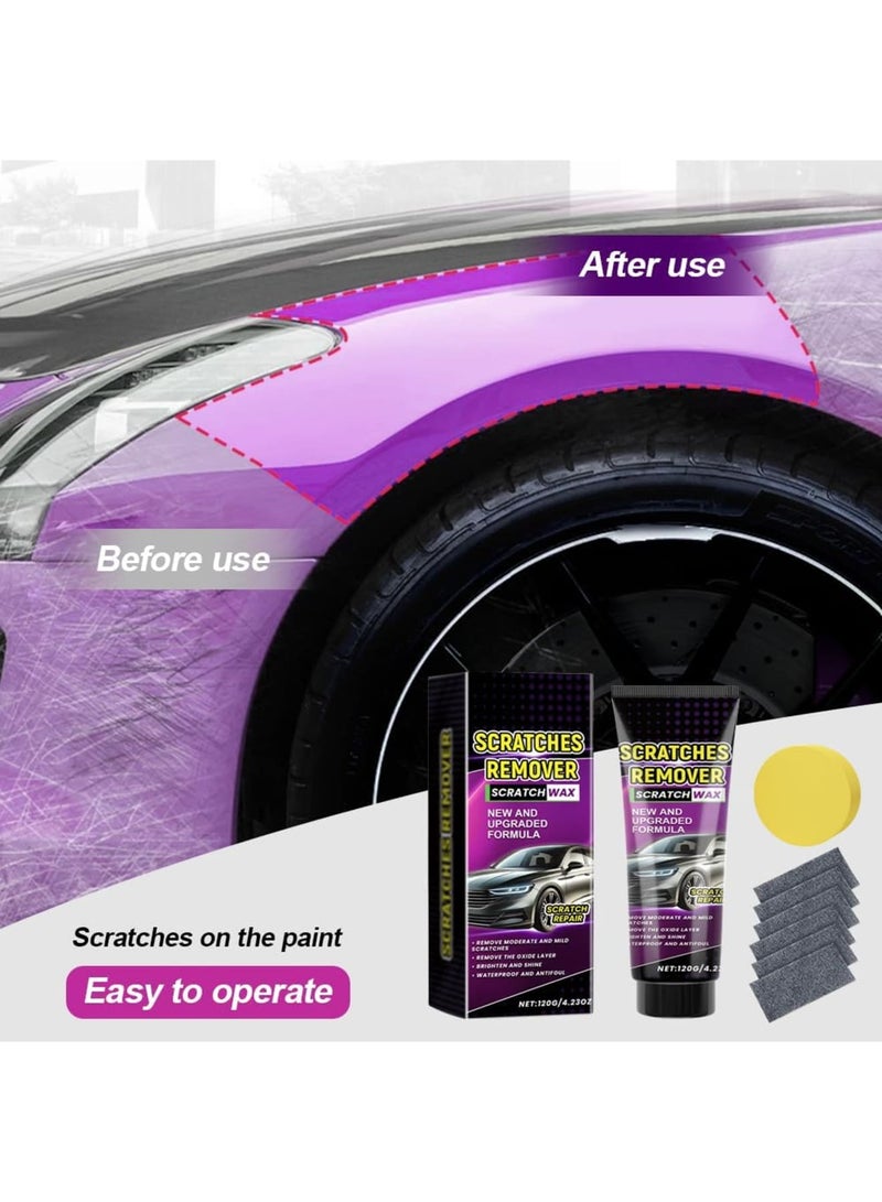 Excefore Nano Sparkle Cloth Car Scratch Remover Set, New Nano Sparkle Cloth and Car Scratch Repair Paste,Car Scratch Repair Paste Polishing Wax with Sponge for Car Various Surfaces,Deep Scratch Repair (1 PCS) - Image 5