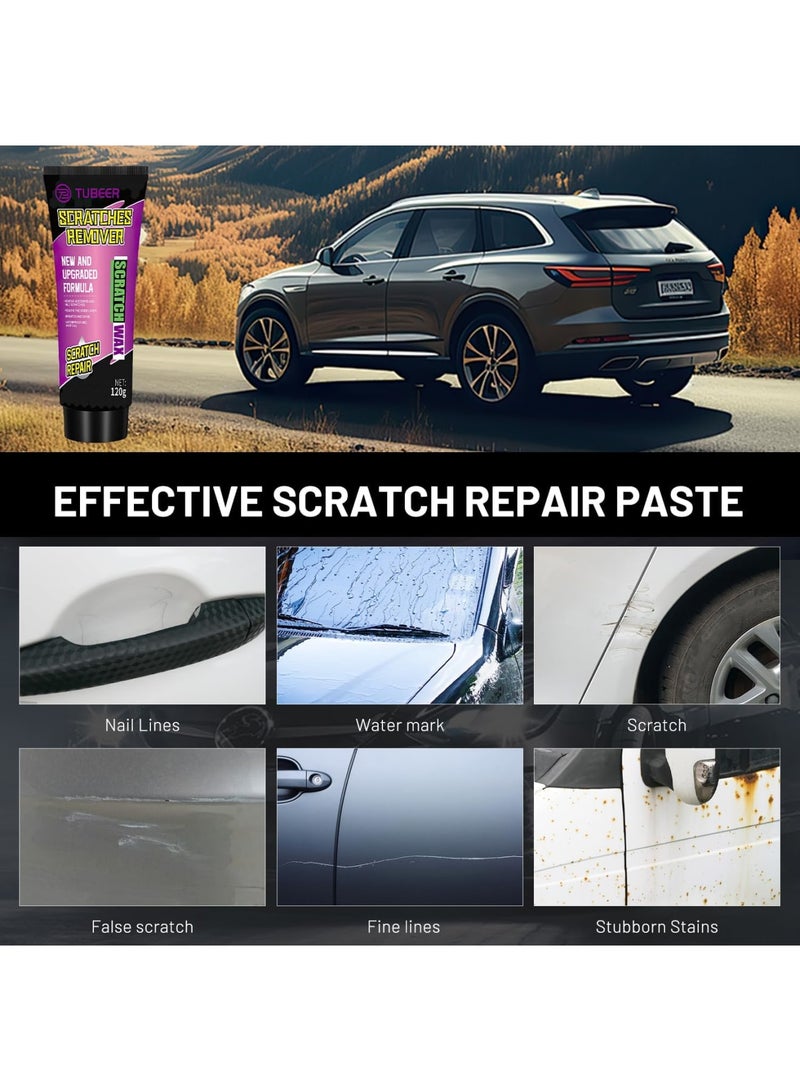 Excefore Nano Sparkle Cloth Car Scratch Remover Set, New Nano Sparkle Cloth and Car Scratch Repair Paste,Car Scratch Repair Paste Polishing Wax with Sponge for Car Various Surfaces,Deep Scratch Repair (1 PCS) - Image 4