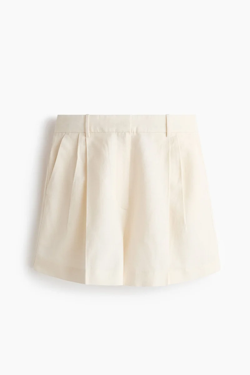 H&M Tailored linen-blend shorts