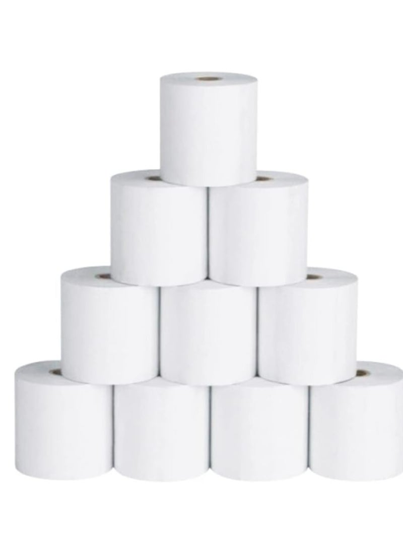 Terabyte Receipt Thermal POS Paper Roll 80mm, Bill Paper Receipt Roll 80 METERS Guaranteed Length, Thermal Receipt Cash Register Paper Roll for OSCAR EPOS E-POS Epson Star Fujitsu Sewoo POS Printers (10)  - Image 1