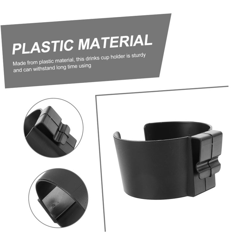 Black Car Cup Holder Portable Beverage Holder for Auto Water Bottles Travel Mugs - Image 4