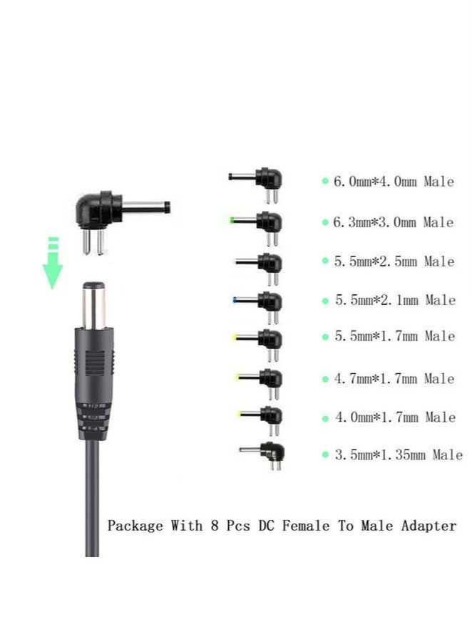 كينسو سلك الطاقة العالمي USB إلى DC 5V بمقاس 5.5 × 2.1 مم، مع كابل شحن يحتوي على منفذ توصيل بالنصائح بمقاس 8 - Image 2
