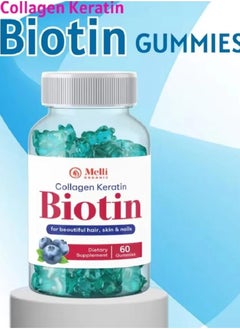 MELLI Collagen Keratin Biotin For Beautiful Hair , Skin and Nails 60 Gummies  - Image 2