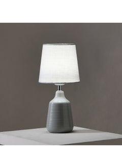 Home Box قاعدة مصباح طاولة سيراميك سيجا مع منفذ طاقة USB 14 × 35 × 14 سم  - Image 3
