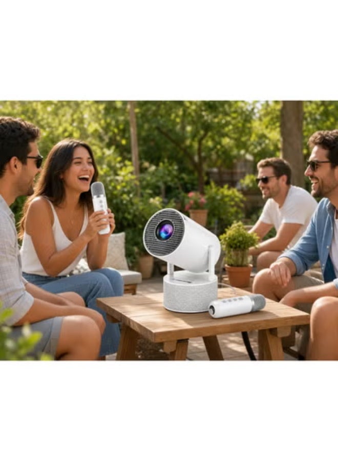 Smartbarry HT88 Pro Smart Projector, 4K Support, 130 ANSI Lumens, 180° Rotatable, Portable - Image 5
