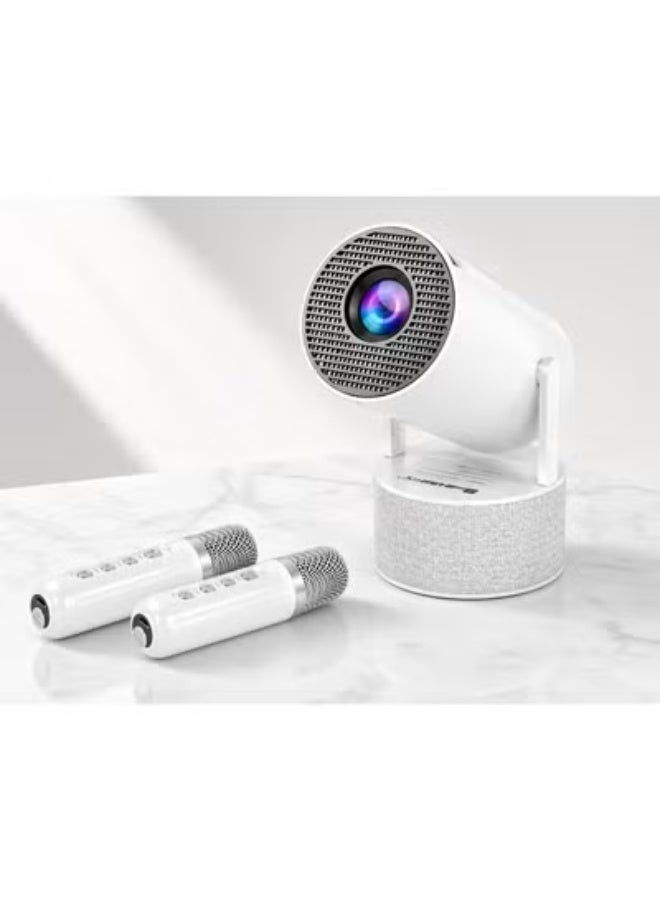 Smartbarry HT88 Pro Smart Projector, 4K Support, 130 ANSI Lumens, 180° Rotatable, Portable - Image 4