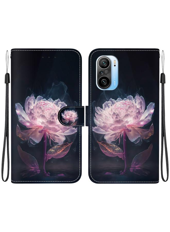 The Bros Case For Xiaomi Redmi K40 / K40 Pro Crystal Texture Colored Drawing Leather Phone Case