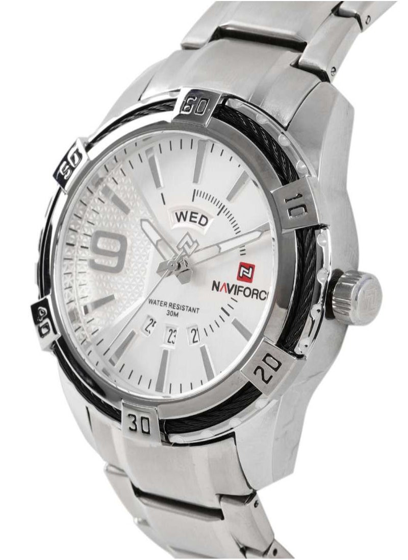 NAVIFORCE - Naviforce Watch For Men NF9117SSW - Image 1