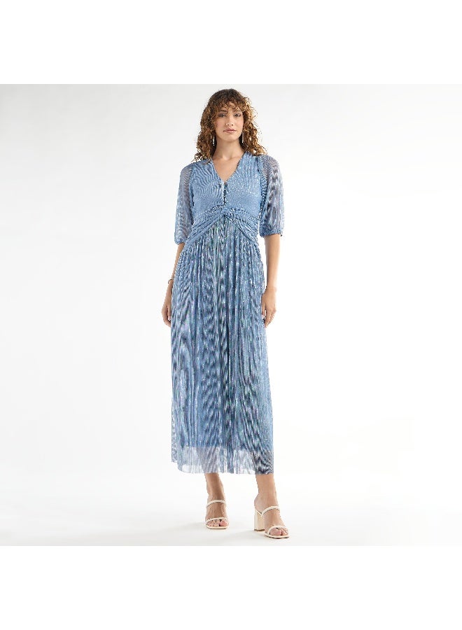 Splash FAV Striped Chiffon Dress  - Image 1