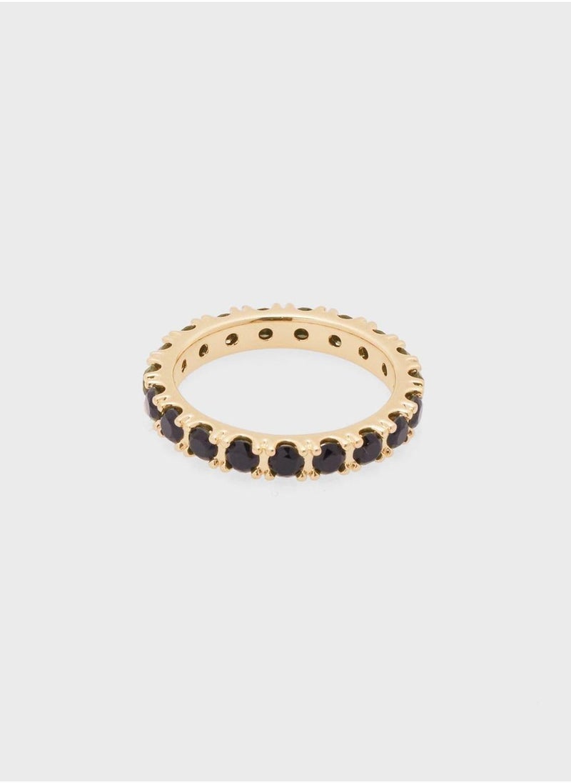 PANDORA Black Sparkling Row Eternity Ring  - Image 1