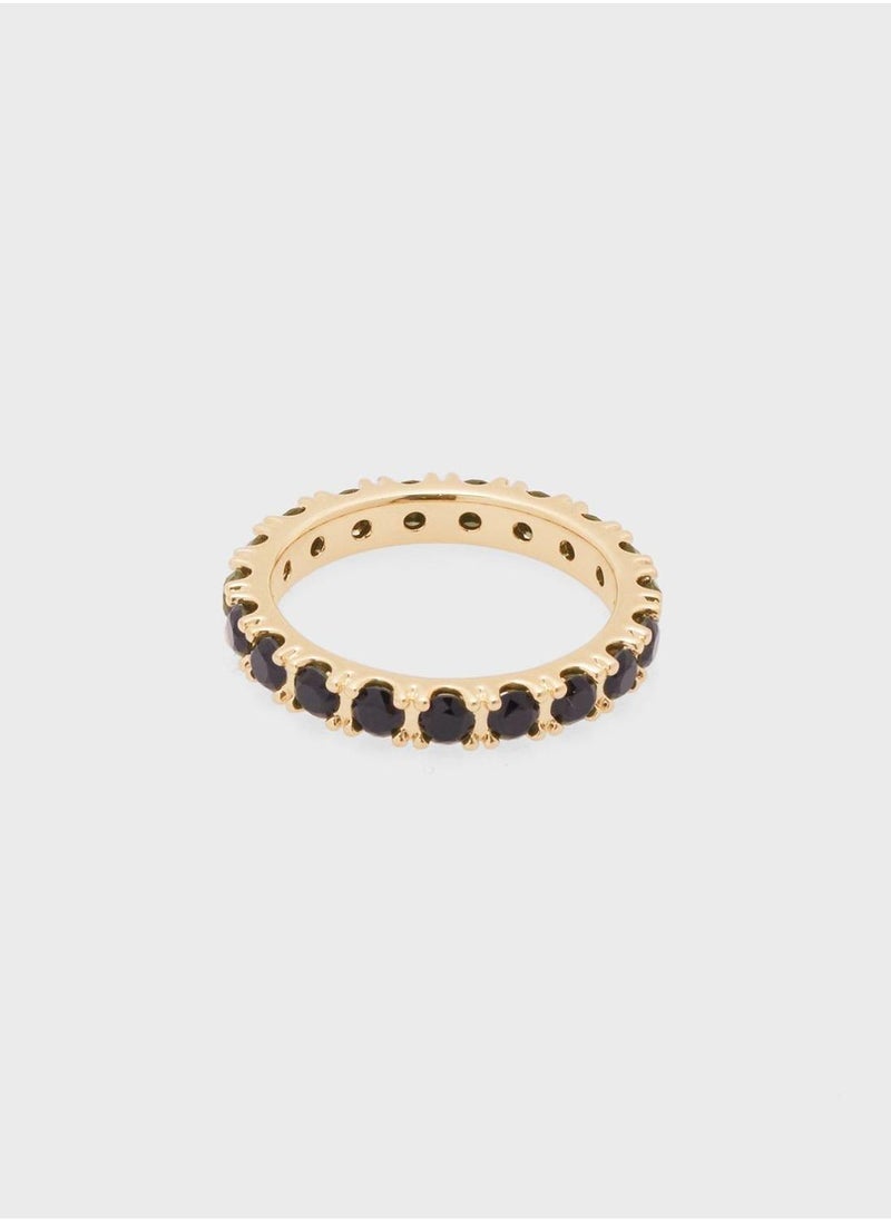 PANDORA Black Sparkling Row Eternity Ring  - Image 1