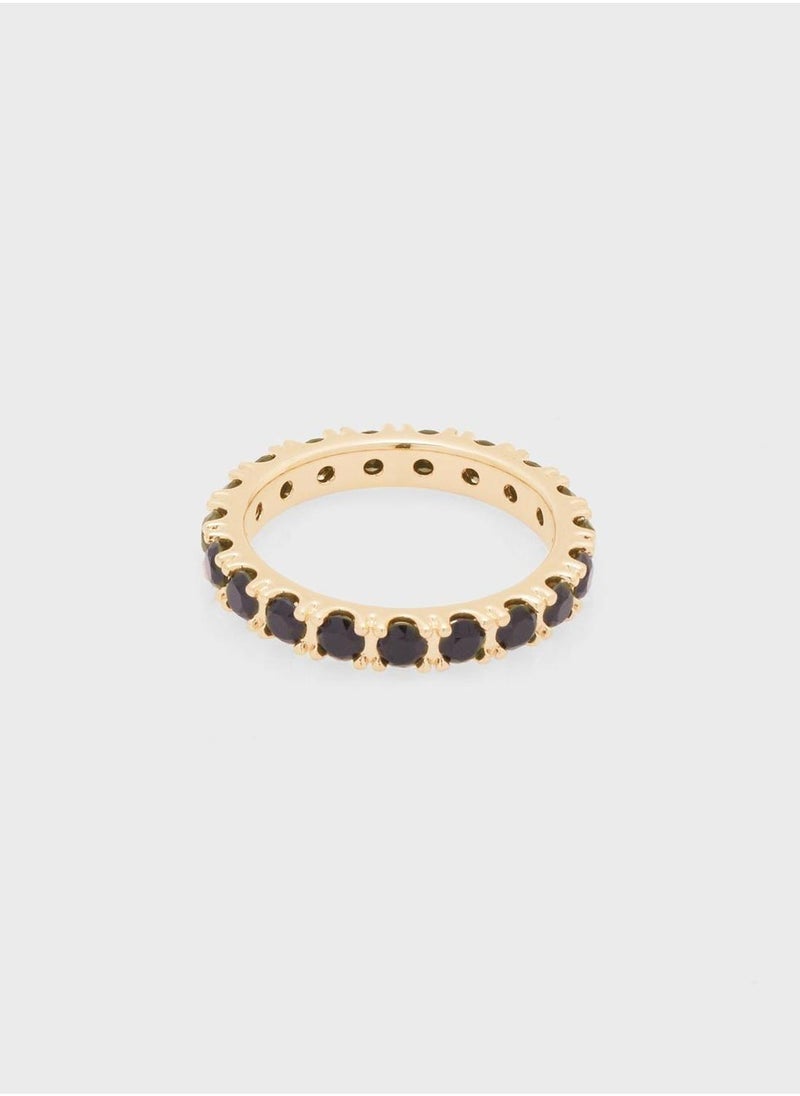 PANDORA Black Sparkling Row Eternity Ring  - Image 2