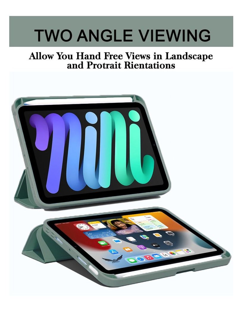 بورتوني جراب iPad Mini 6 مقاس 8.3 بوصة فوليو ذكي قابل للطي غطاء واقٍ من السيليكون 2021 - Image 2