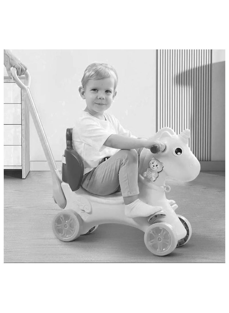 Three-in-one rocking horse for young children, rocking horse, rocking toy with a detachable balance board and footrest - Image 3