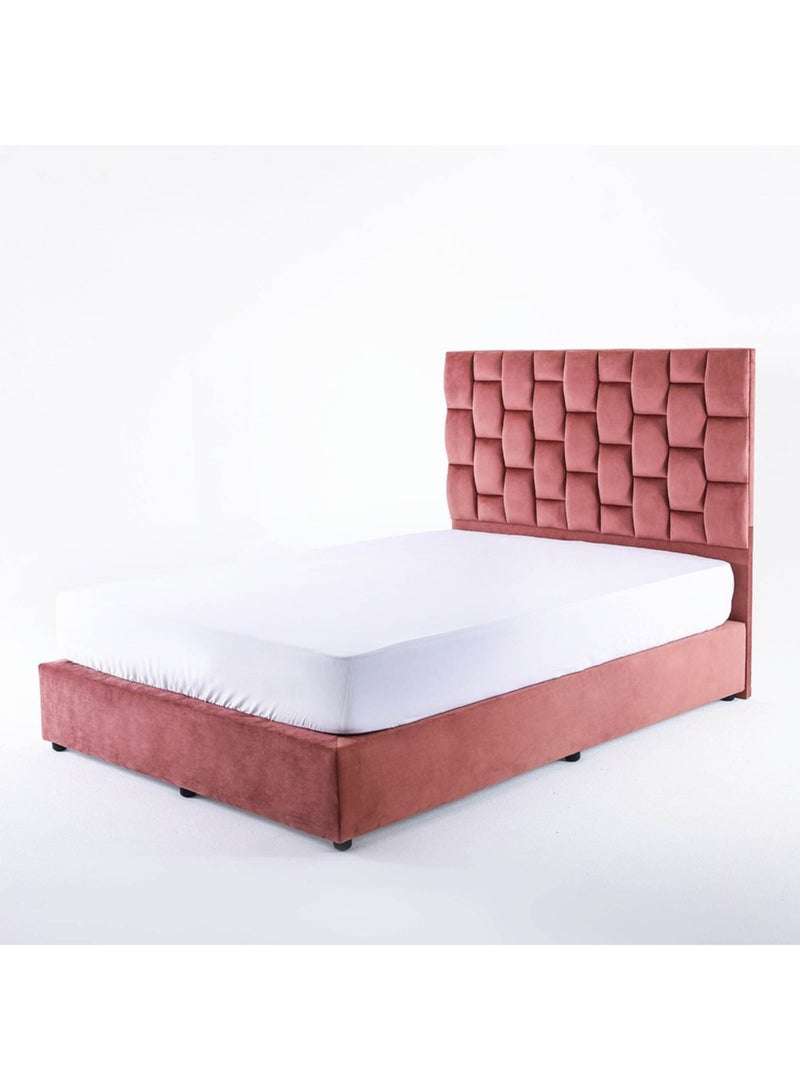 Karnak Estorn Upholstered Velvet Bed Frame Bedroom Furniture Single 120x200cm - Image 4