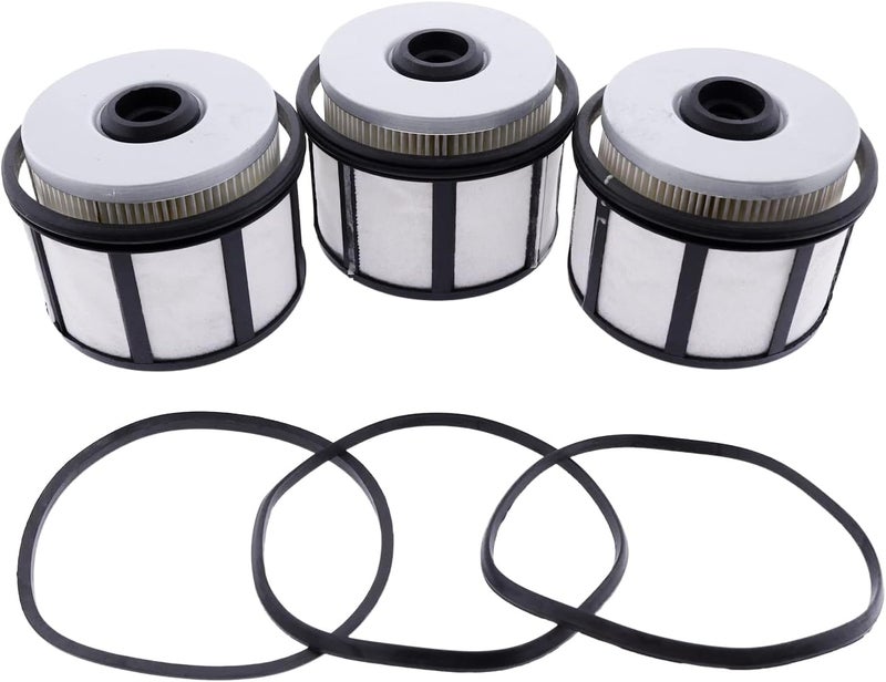 Holdia Fuel Filter Kit FD-4596 - 3 PCS Compatible with Ford F & E Series 7.3L Powerstroke Diesel - Image 1