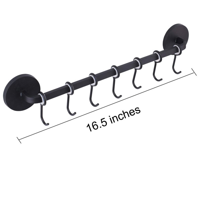 LEVOSHUA 7 Hooks Magnetic Utensil Holder Untensil Rack Tool Hanger Organizer for Refrigerator, Metal Cabinet, Metal Stove, Grill, BBQ - Image 3