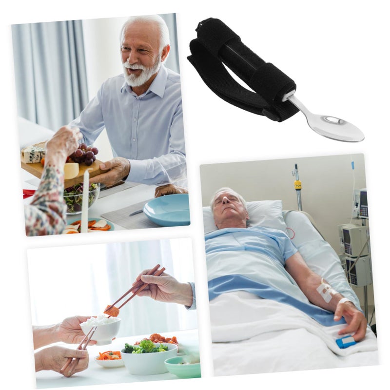 Curved Elderly Rehabilitation Cutlery Self Feeding Silverware Forks Spoons For Seniors Medical Spoon 17.00X3.20X3.00CM - Image 4