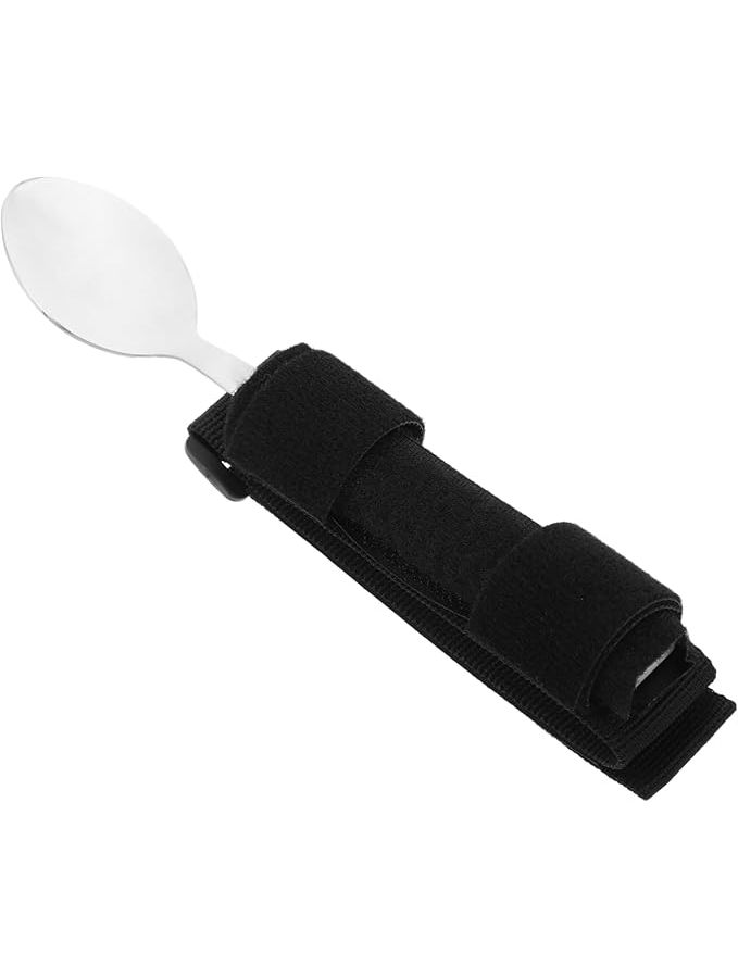 Curved Elderly Rehabilitation Cutlery Self Feeding Silverware Forks Spoons For Seniors Medical Spoon 17.00X3.20X3.00CM - Image 1