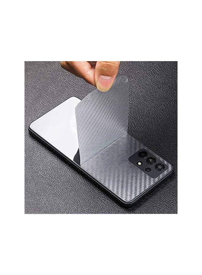 Zaboon Screen Protector For Samsung Galaxy A32 5G(6.5 Inches),With 2Pcs Tempered Glass,1Pc Camera Lens Protector,1Pc Backing Carbon Fiber Film[Fingerprint Reader,Easy To Install] - Image 4