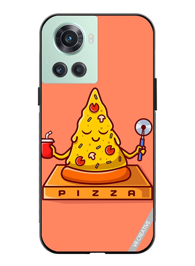 VR CREATIVE Protective Case Cover For OnePlus Ace Cute Pizza Yoga Design Multicolour - Image 1