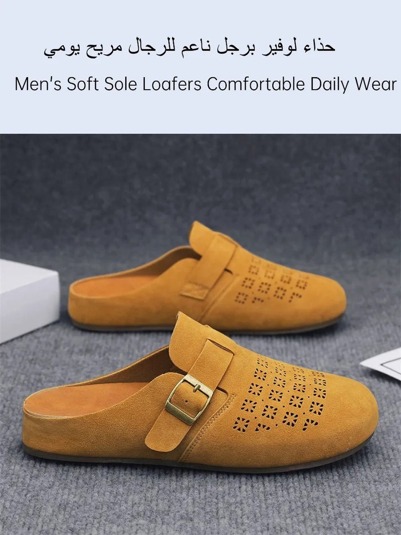 Men's Breathable Slip-On Loafers Soft Sole Anti-Slip Casual Business Shoes for Work, Daily Wear, Travel and Gatherings - Image 1