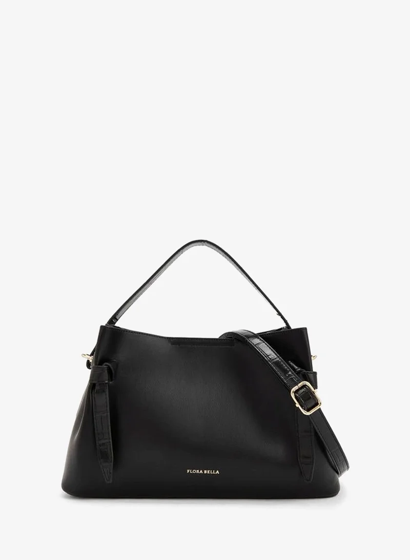 Solid Tote Bag With Detachable Shoulder Strap