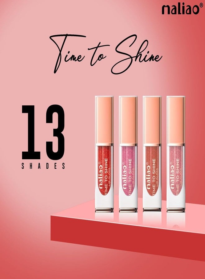 Maliao Time to Shine Lip Gloss | High Shine Finish | Non-Sticky & Lightweight Formula | Long Lasting Glossy Lips | Smooth Application | Famous, 6.5ml - Image 5