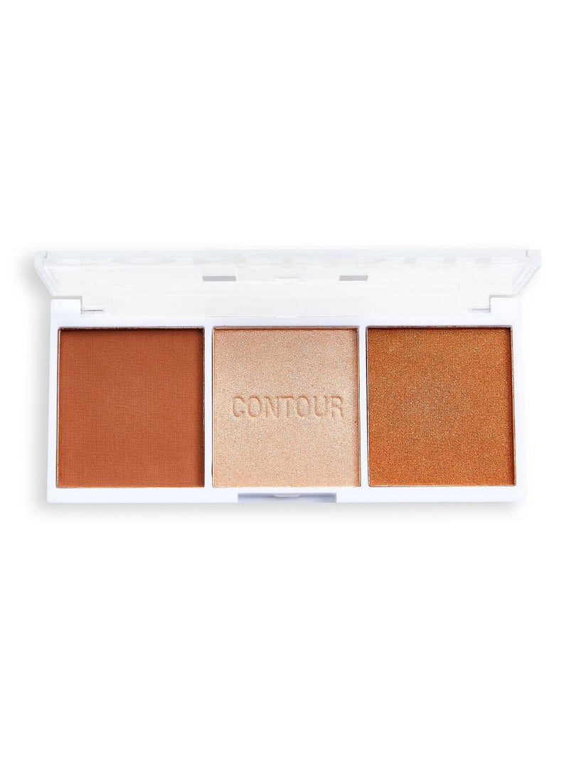 REVOLUTION Trio Contour Palette Baked Sugar 