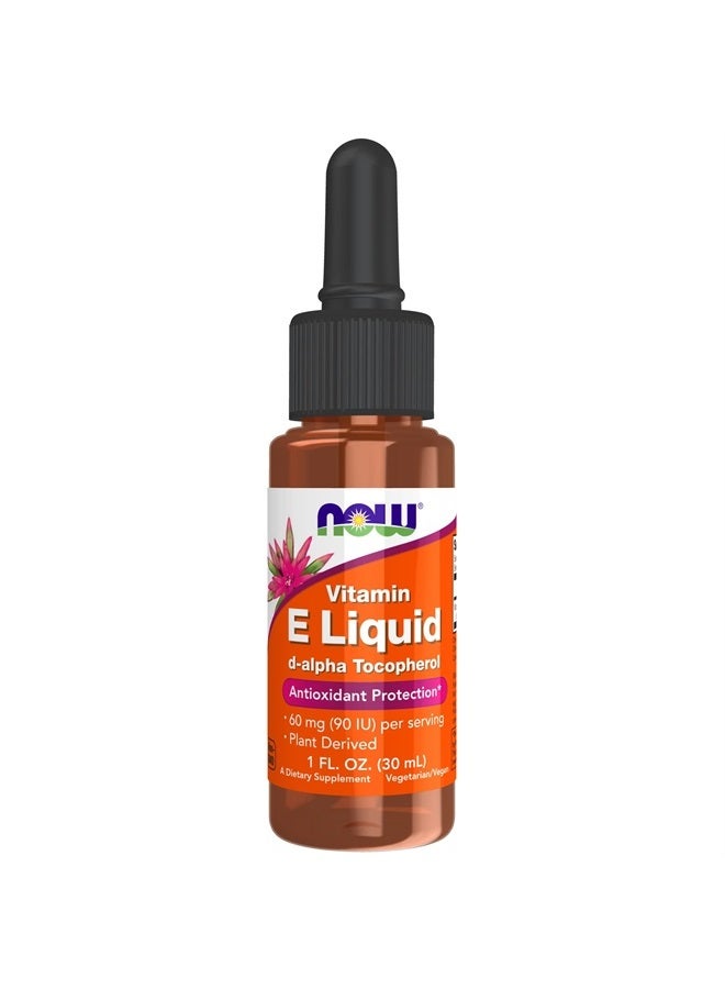 now Supplements, Natural Vitamin E Liquid (D-Alpha Tocopherol), Antioxidant Protection*, 1-Ounce - Image 1