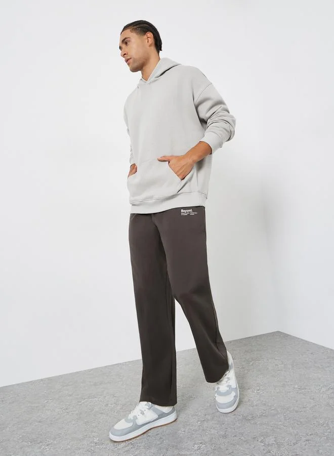 ستايلي هودي فليس بقصة واسعة وطبعة خلفية