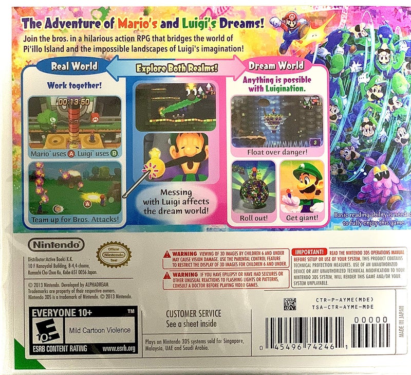 ArkiFACE 3DS Mario and Luigi: Dream Team - World Edition - Image 2