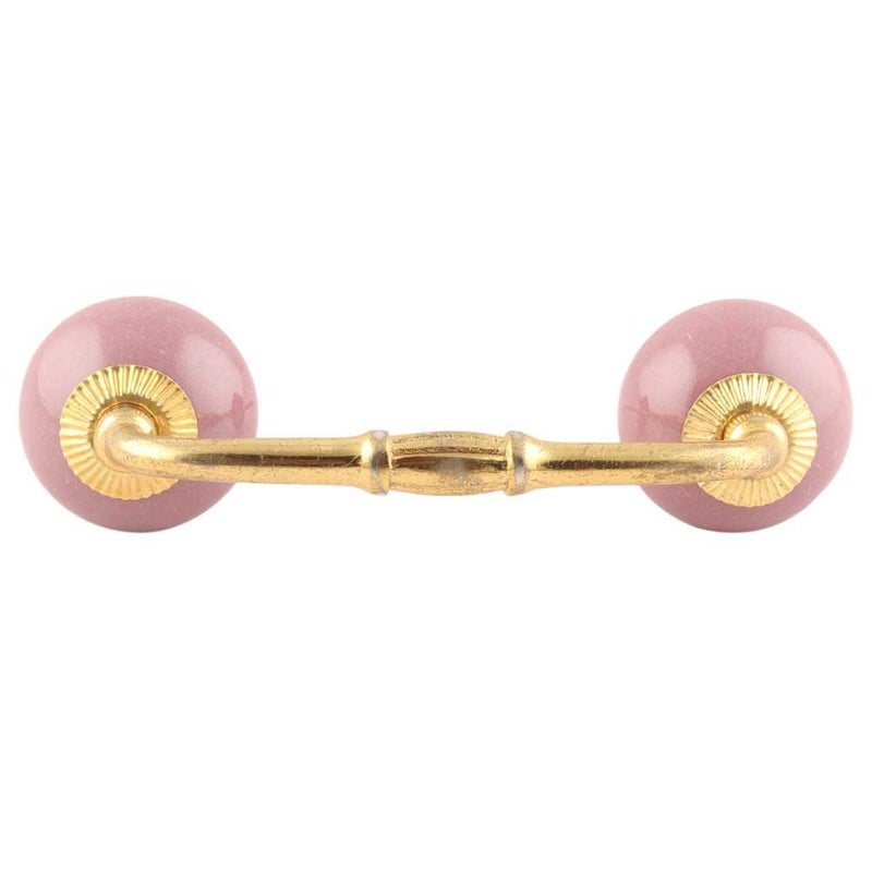 Indian-Shelf IndianShelf 1 Pack Ceramic Cabinet Handles Drawer Pulls Lavender Interior Kitchen Cupboard Door Gold Hardware 8 Hole to Hole BH562SCRK89 - Image 1