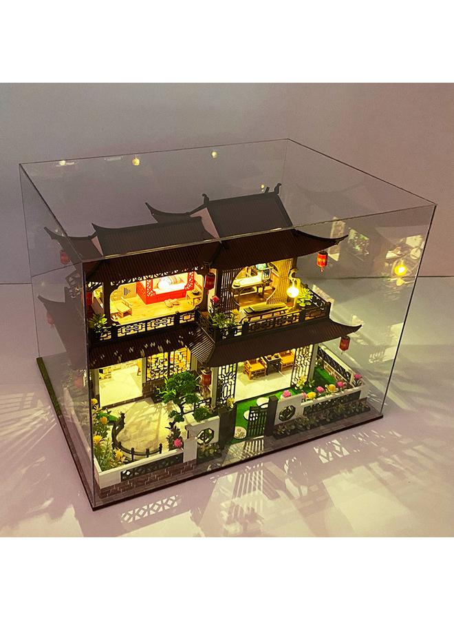 Meidai DIY Cabin Antique Xixi Flower Room Wooden Handmade Building Assembled Large Villa Toys Tanabata Gift - Image 2