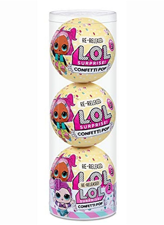 L.O.L. SURPRISE! - Confetti 3 Pack Waves 3 Rereleased Dolls Each With 9 Surprises - Image 1