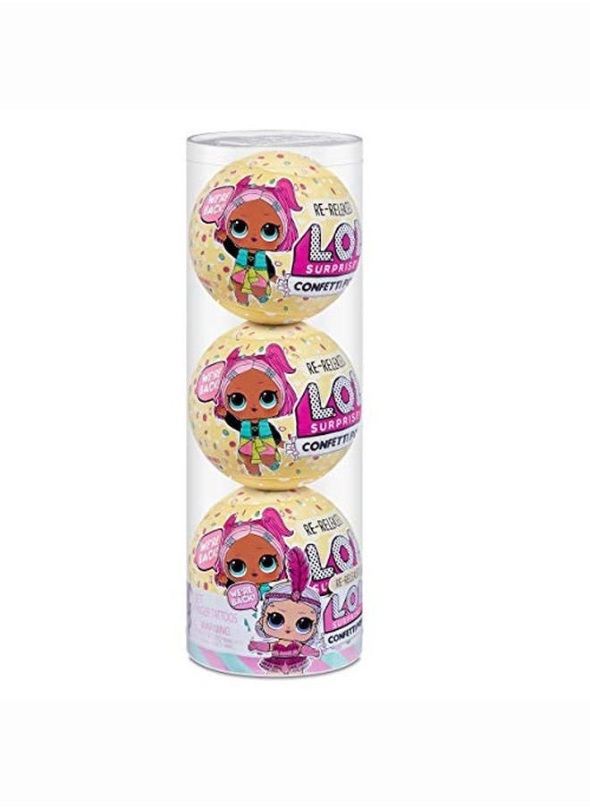 L.O.L. SURPRISE! - Confetti 3 Pack Waves 3 Rereleased Dolls Each With 9 Surprises - Image 1