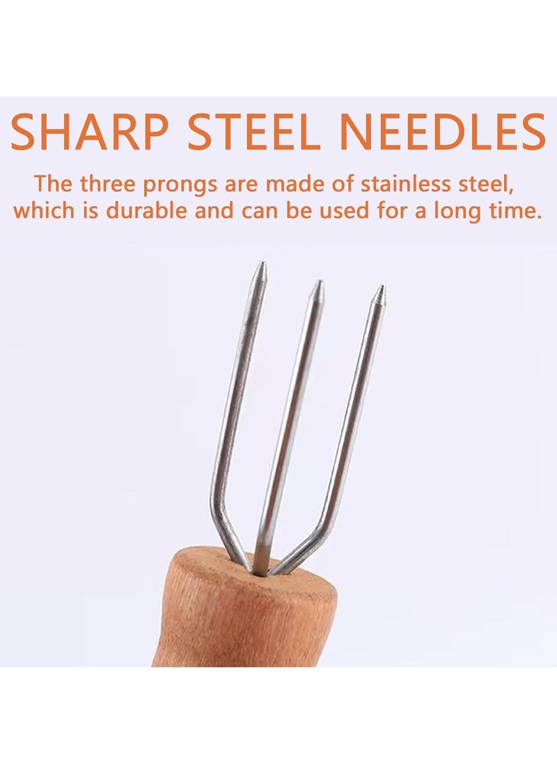 CMGTYYD - 4 Pieces Creative Corn Cob Fork, Stainless Steel Corn Rack Corn Shucking BBQ Grill, BBQ Tools for Camping, Picnic, Party, Food Festival - Image 1