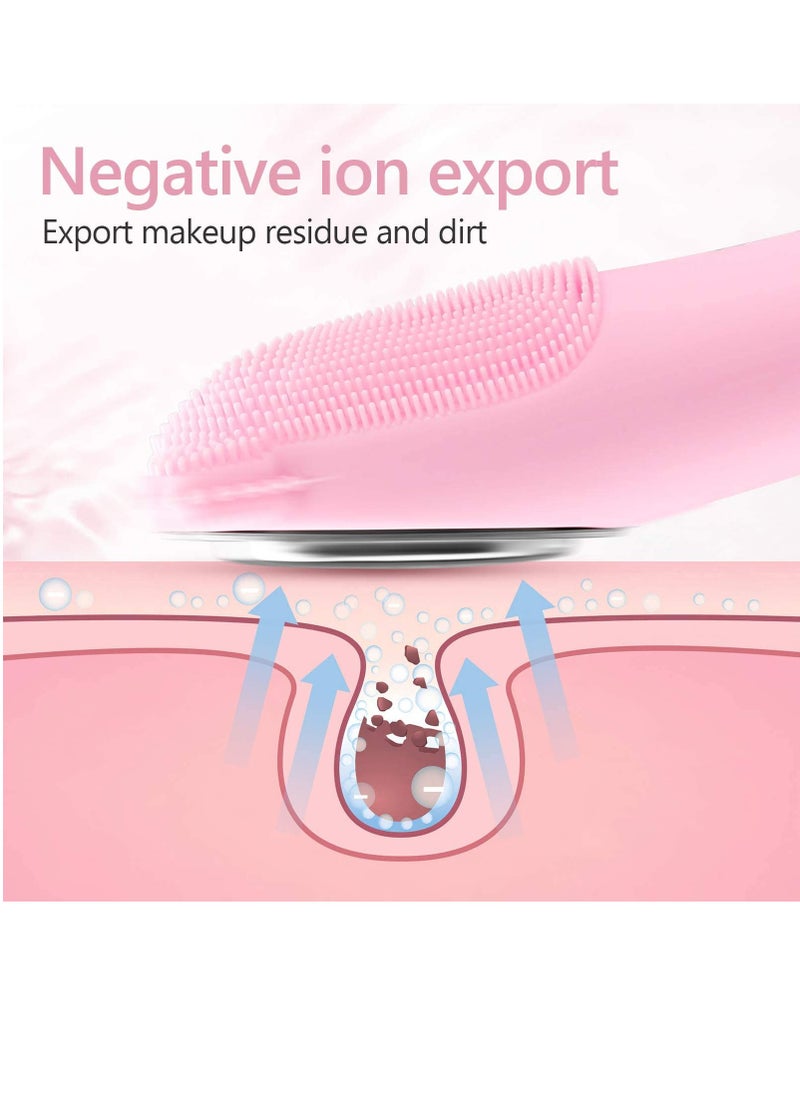 Arabest - Power Face Scrubber with 7 Speed Modes Cat-Shaped Waterproof Anion Import with 42℃ Heating Massage - Image 1