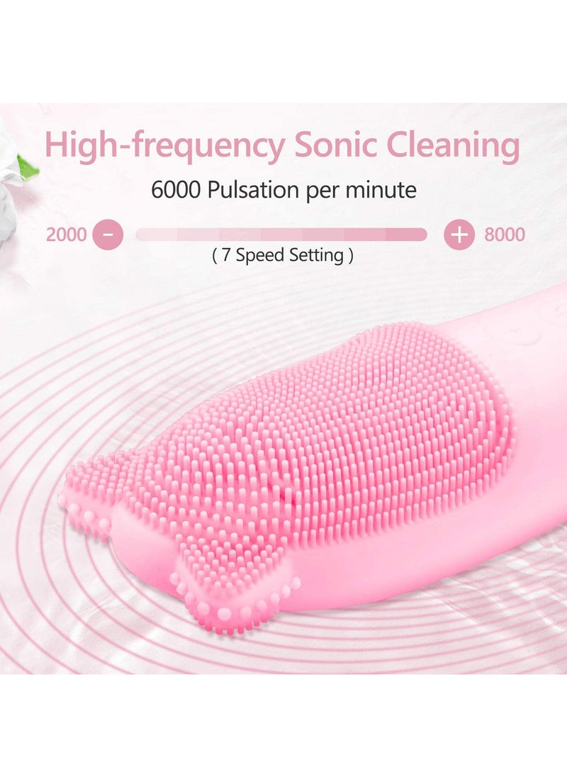 Arabest - Power Face Scrubber with 7 Speed Modes Cat-Shaped Waterproof Anion Import with 42℃ Heating Massage - Image 1
