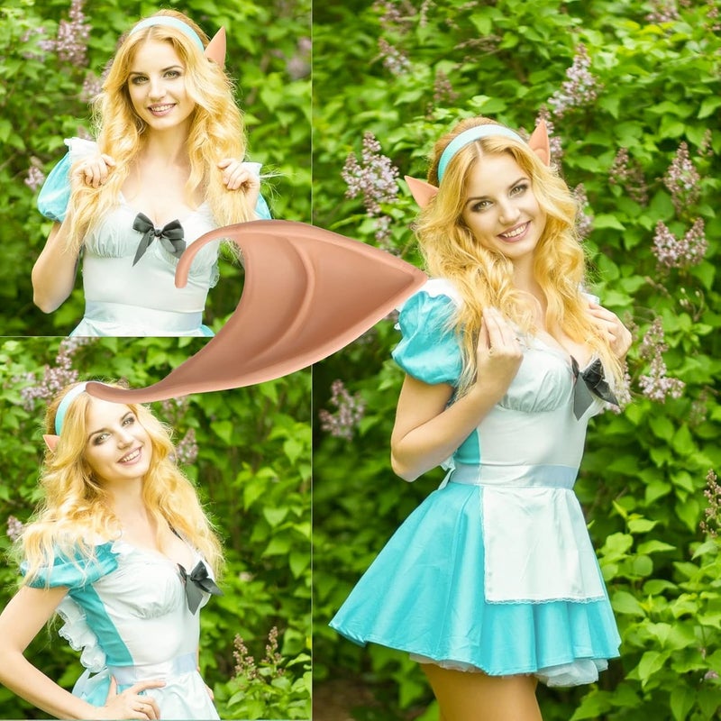 klarako 2PCS Cosplay Fairy Pixie Elf Ears oft Pointed Tips Anime Party Dress Up Costume Masquerade Accessories for Christmas - Image 2