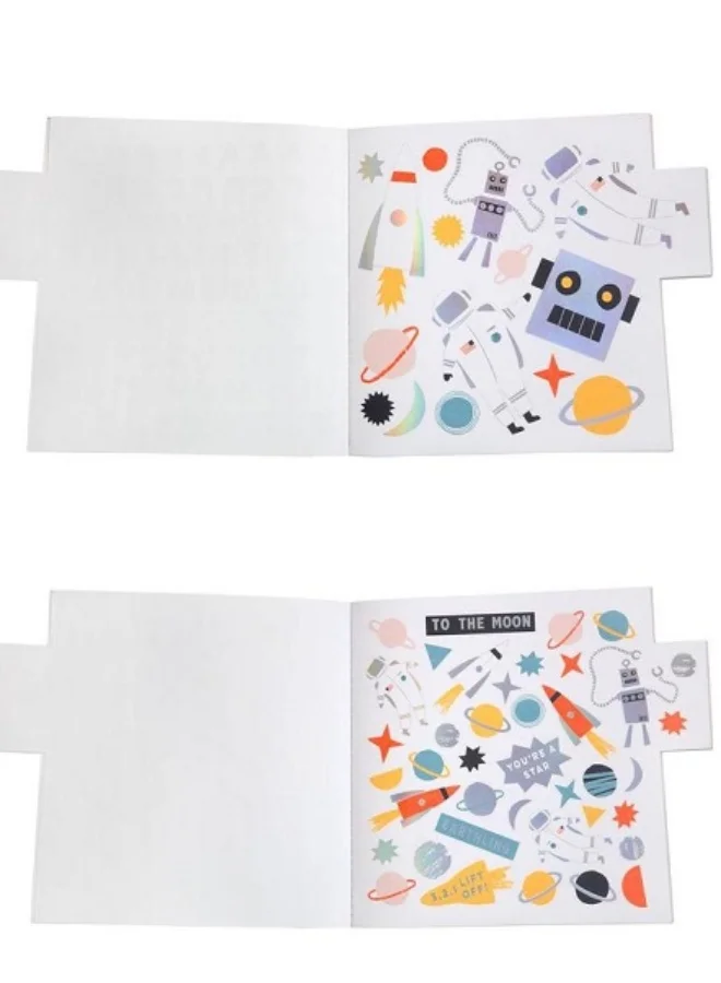 Meri Meri Robot Stickers & Sketch Book