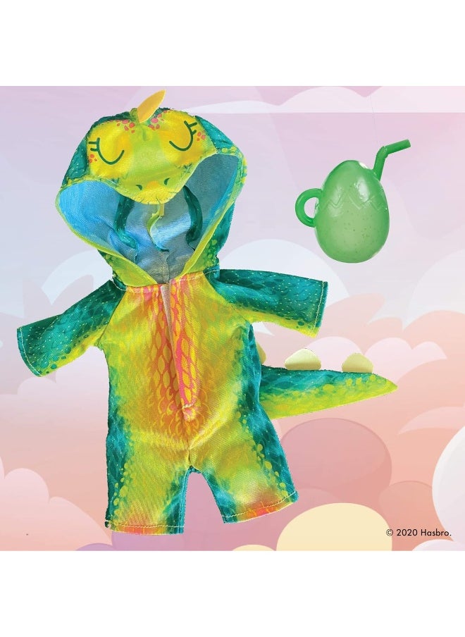 Hasbro Toys - Baby Alive Dino Cuties Doll, Stegosaurus, Doll Accessories, Drinks, Wets, Stegosaurus Dinosaur Toy for Kids Ages 3 Years and Up, Brown Hair - Image 1
