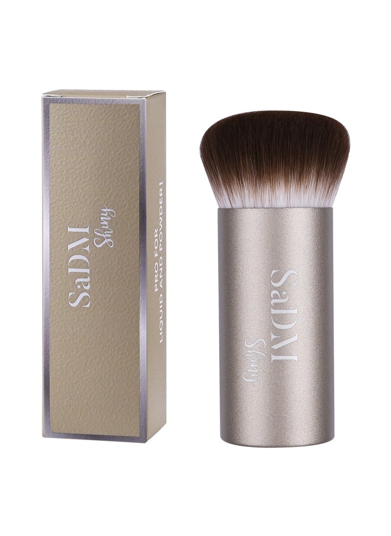 SaDM Shiny SaDM Shiny Kabuki Foundation Brush – Vegan, Cruelty-Free Buffer Brush for Flawless Foundation Application  - Image 1