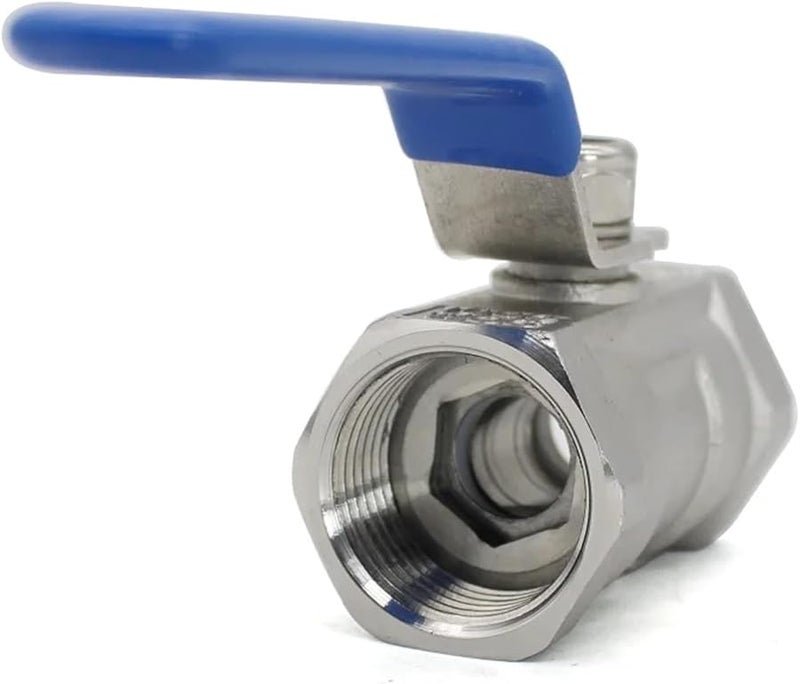 صمام كرة من الفولاذ المقاوم للصدأ SS304 1 1 4 بوصة خيطي مفتاح DN15 - Image 1